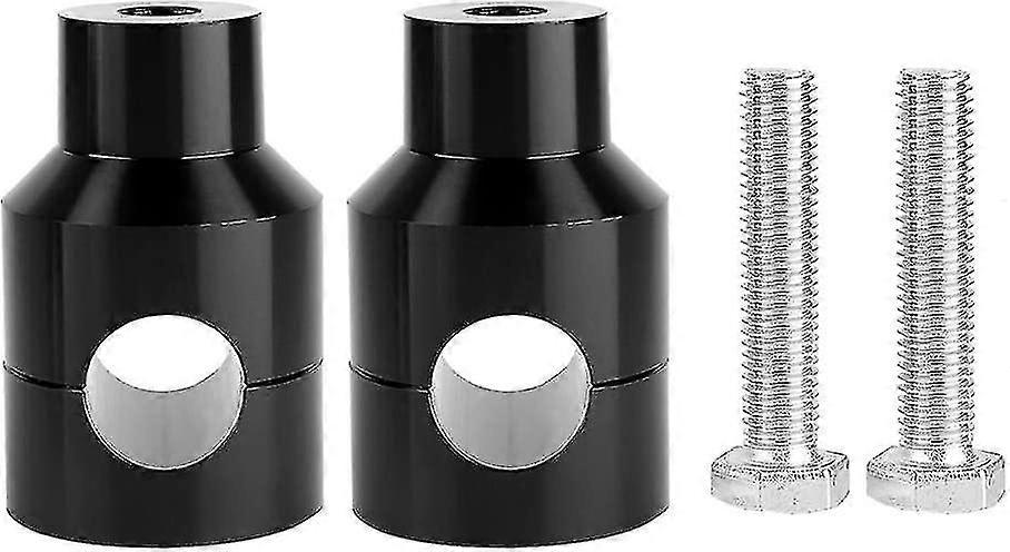 Handlebar Riser, 22mm Riser Aluminum Alloy Lift Pair For Motorcycle Modification(black)