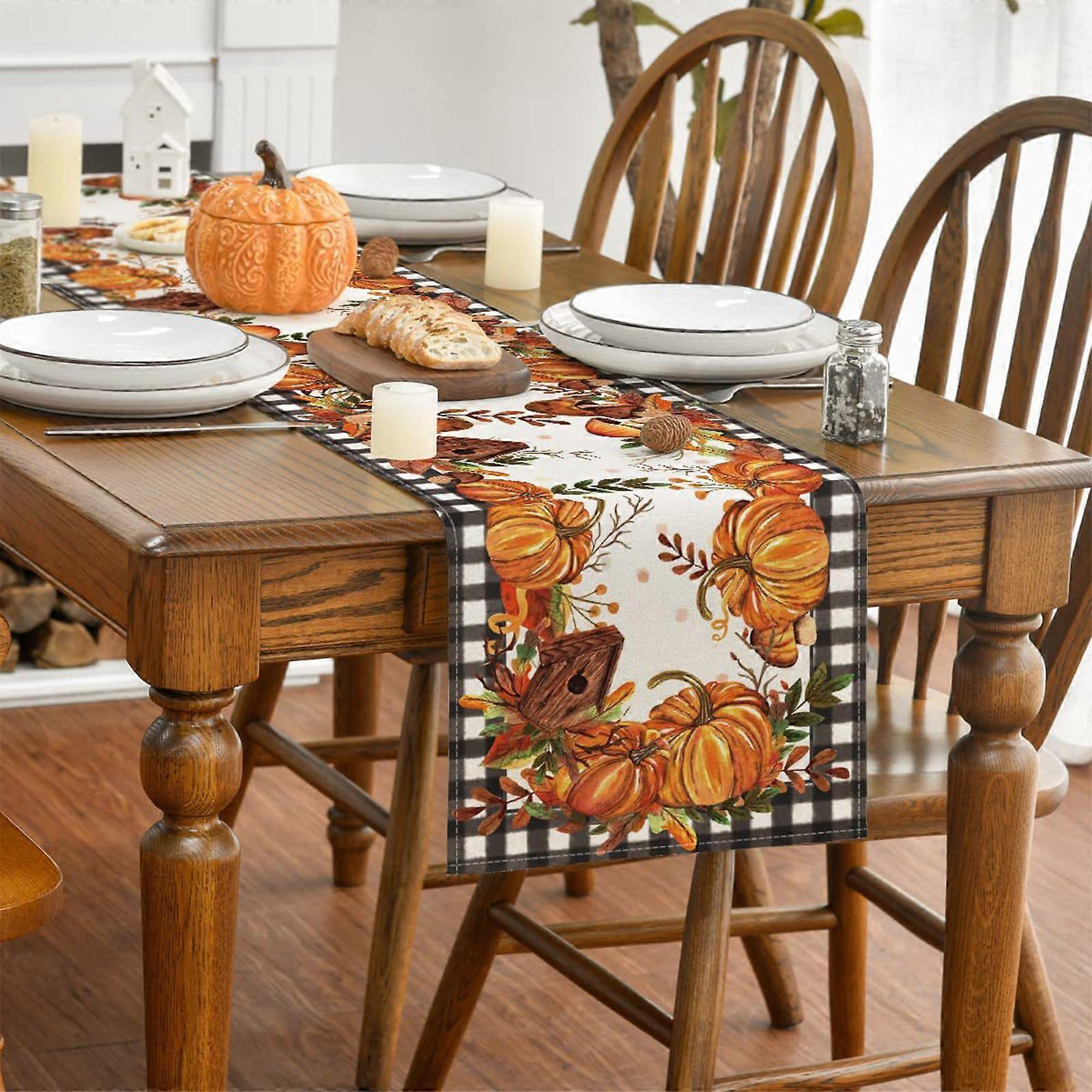 Fall Linen Printed Tablecloth Table Flag Coffee Table Dining Table Dress Up Comfortable And Easy To Clean