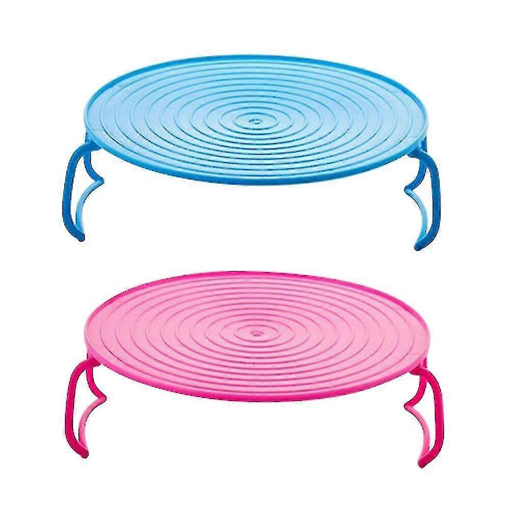 2026 NEW 2pcs Microwave Oven Tray Holders Layered Storage Racks Kitchen Steaming Racks