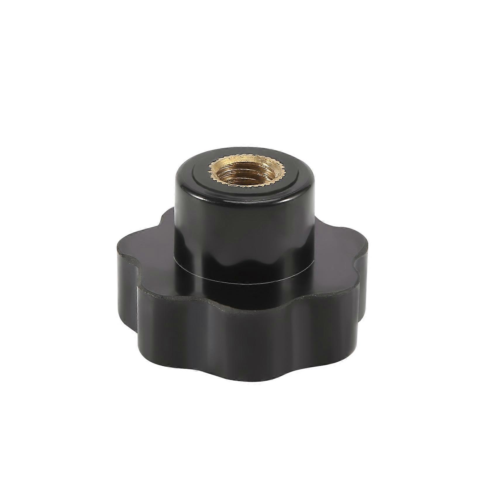 M10 10mm Dia gevind sort plastik stjernehoved klemmeknap greb