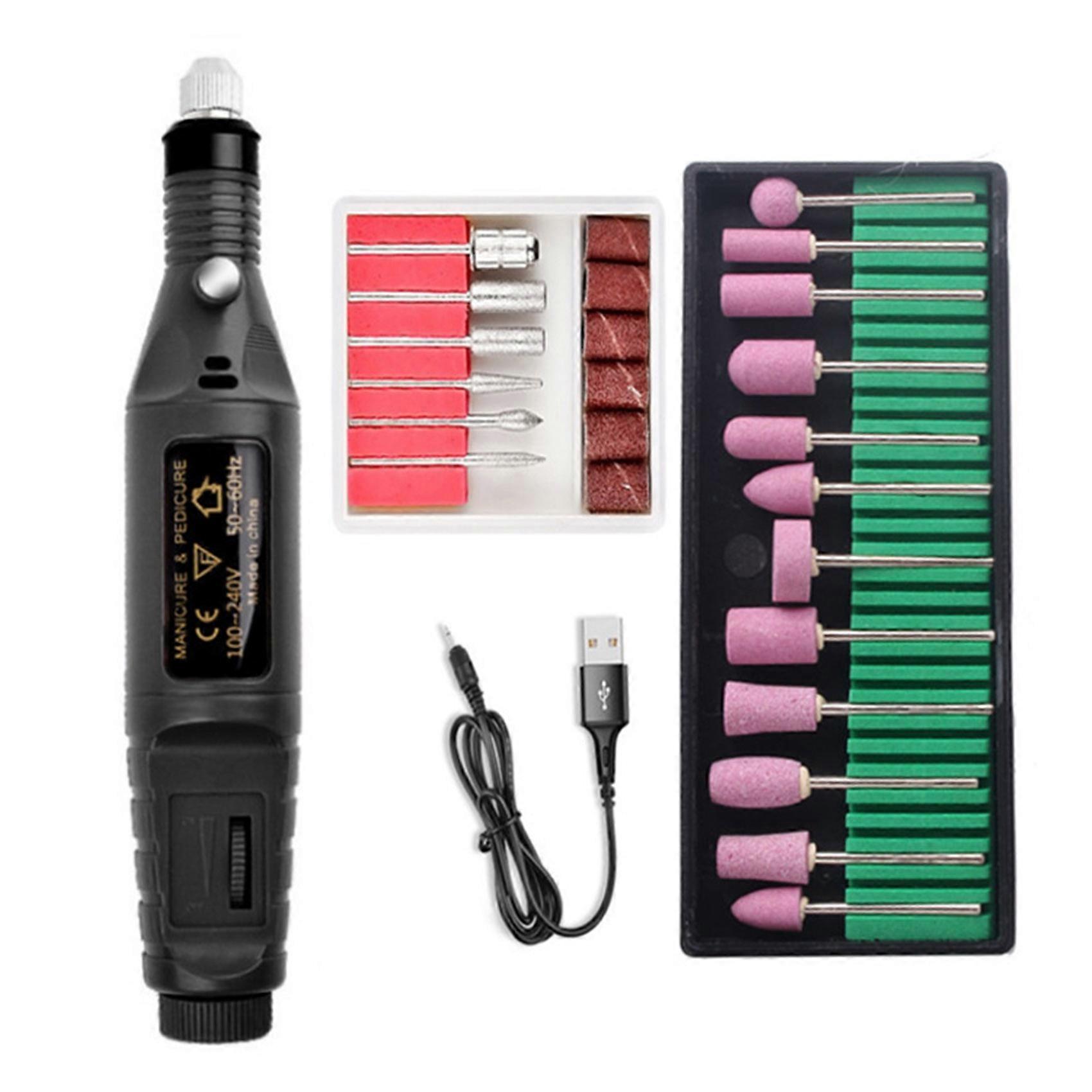 Plastic Sanding Machine Set Electric Pen Mini Electric Drill Sanding Tool Nail