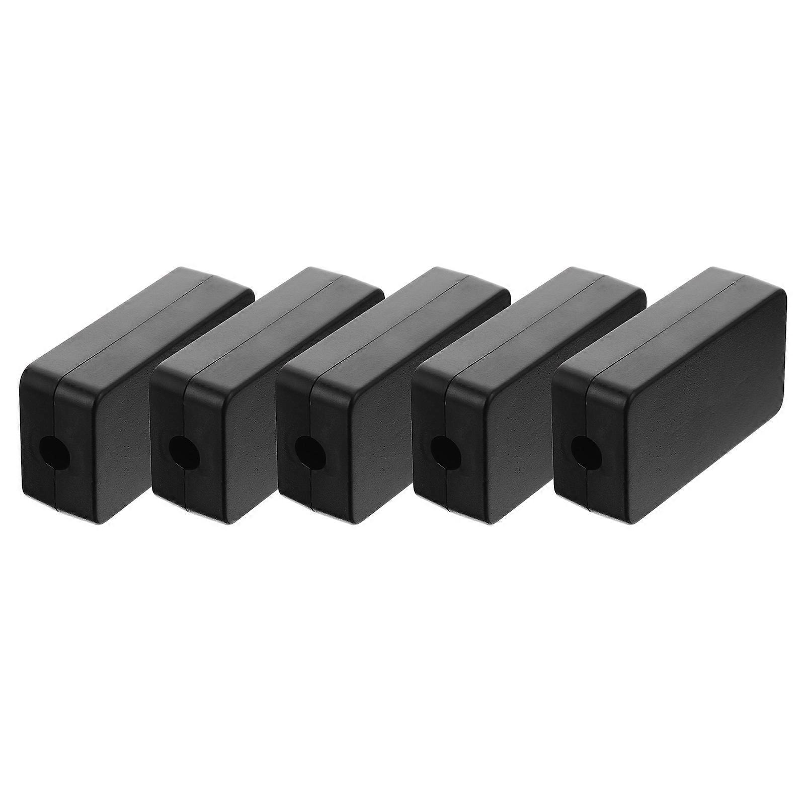 5 Pcs Plastic Electrical Project Junction Black Case Electronic Accessories