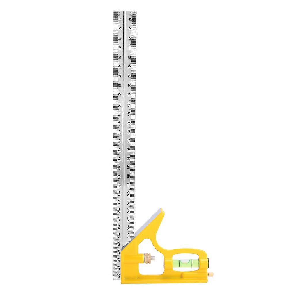 Stainless Steel Adjustable Combination Square Angle Ruler 90 Degree Woodworking Measuring Tool