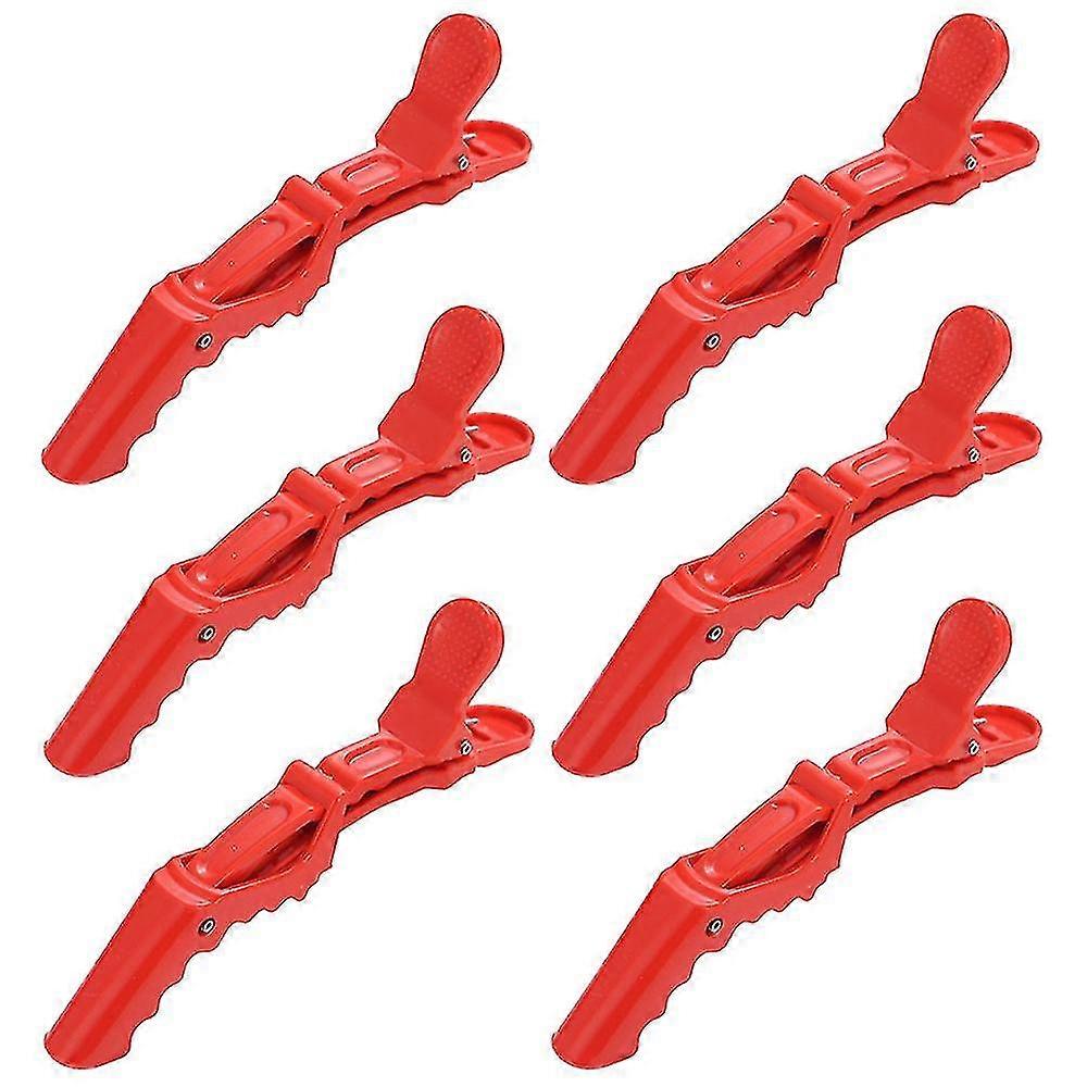 Wide Teeth & Double Hinged Design Alligator Styling Sectioning Clips