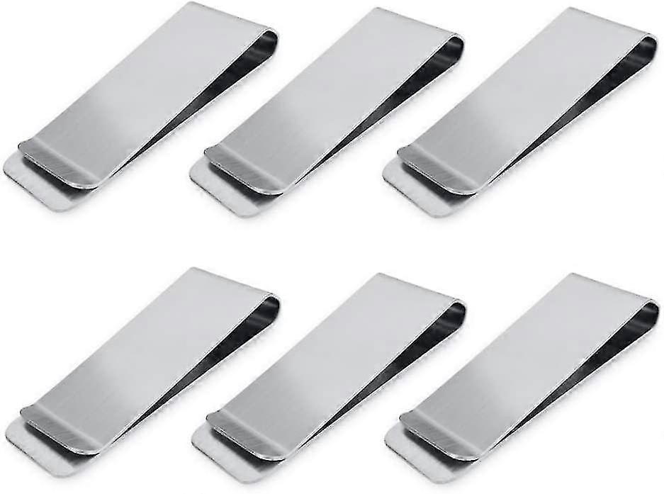 مقاطع نقود من الفولاذ المقاوم للصدأ ، حامل نقود وبطاقات Lmell ، محفظة Lmell بساطتها ، هدية Lmell Super Slim