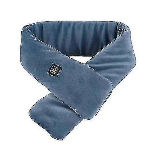 Winter Solid Color Smart Heating Massage Scarf For Lovers Usb Electric Heating Neck Protector To Keep Warm