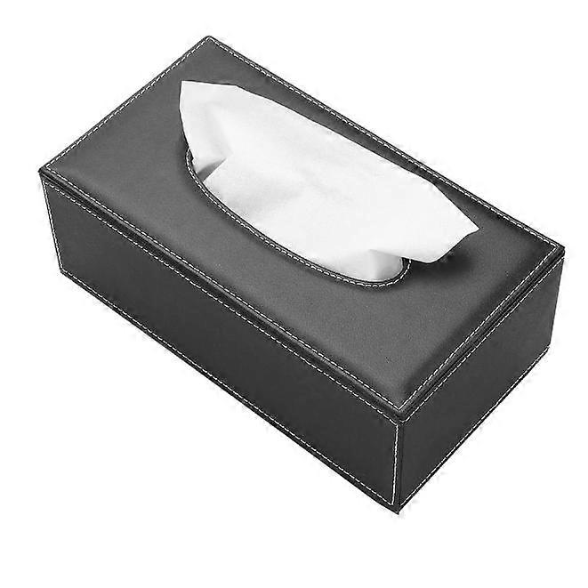 Rectangular Tissue Box for Home/Office/Car (Black)