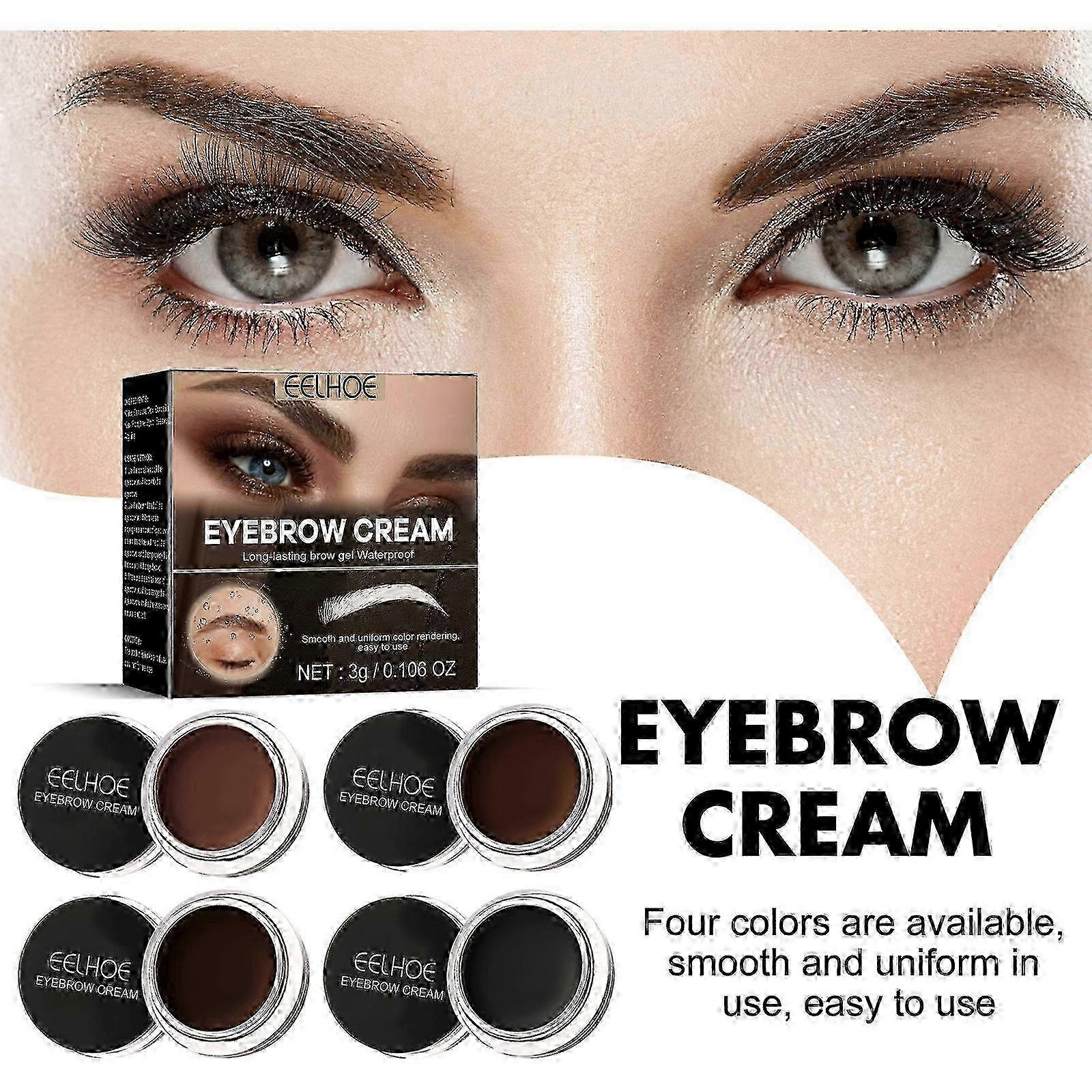 Eyebrow Dyeing Cream Smooth Color-Holding Waterproof Not Sizzzing To Create Three-Dimensional Lasting Natural Wild