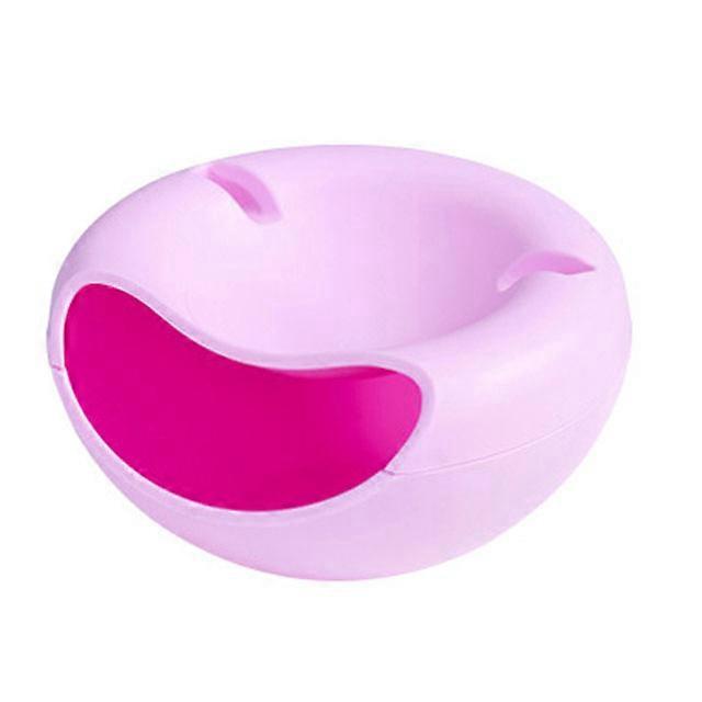 Lazy Snack Bowl Plastic Double-Layer Snack Storage Box Bowl Fruit Bowl and Mobile Phone Bracket Chase Artifact Plate Bowl
