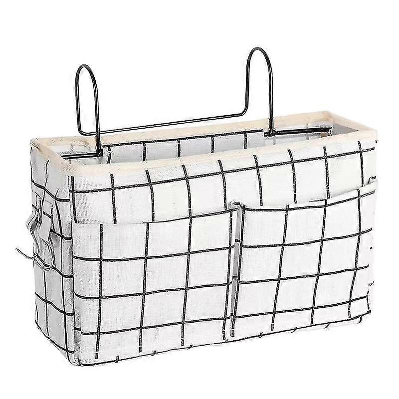 Bedside Storage Bag With Hooks Multi-function Hanging Organizer Caddy