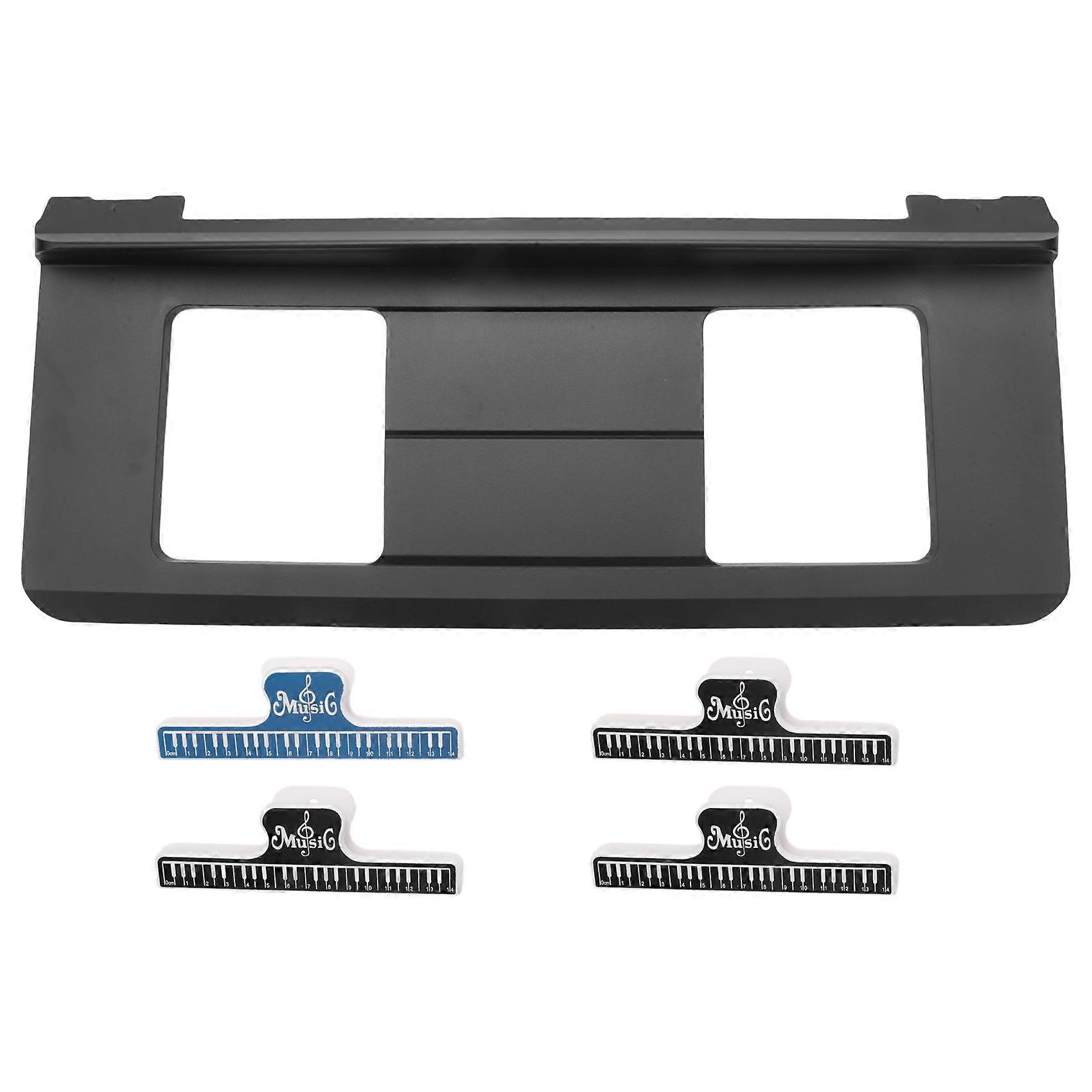Music Stand Compatible with Numerous for Models of Music Keyboard,Keyboard Stand Sheet Music with 4 Music Clip
