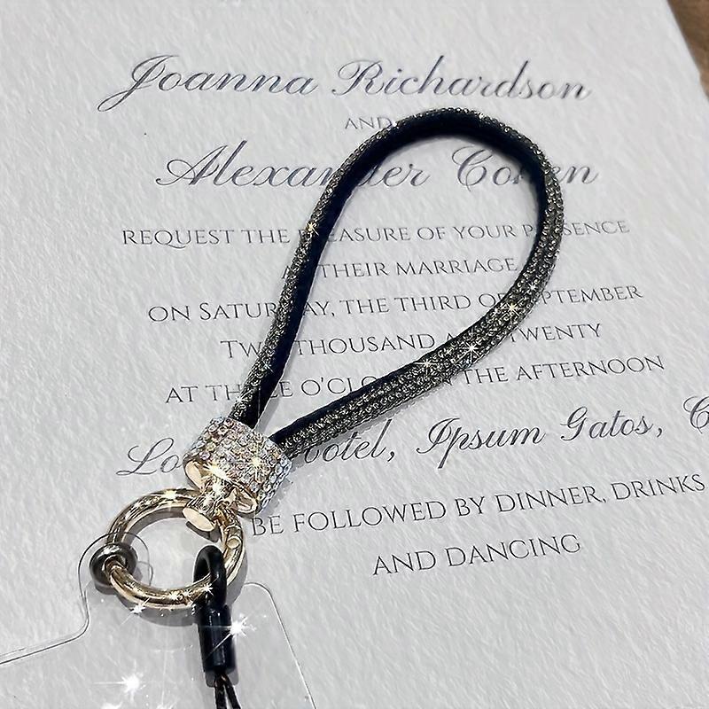 1pc Dazzling Shiny Phone Chain Lanyard - Secure Phone Holder with Fashionable Charm Design - Perfect On-the-Go Stylish Accessory for Your Mobile Phone