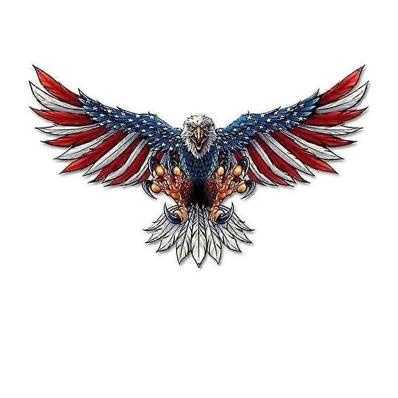 American Usa Flag Eagle Back Window Graphic Decal