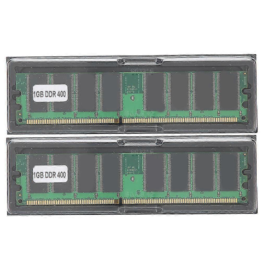 Desktop Computer Memory Module 1GB DDR PC-3200 (2Pcs)