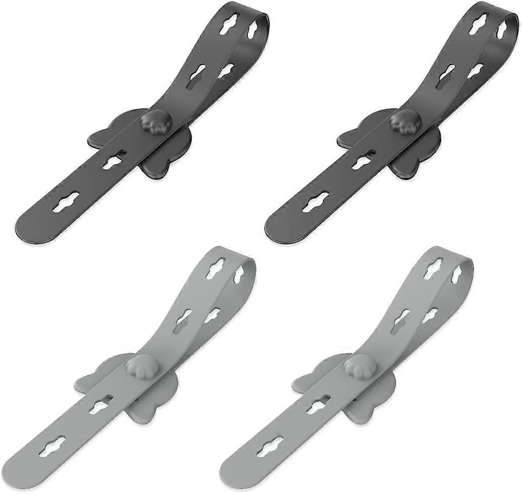 4pcs Cable Ties, Cable Organizer, Reusable, Fastening Straps and Cords, Hook and Loop, Cable Organizer with Special Design