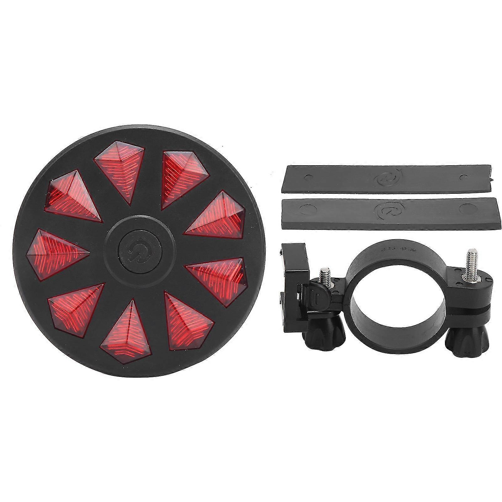 Bicycle Rear Lights - Red Diamond Pattern Bike Taillight for Safe Warning and Flashing Riding