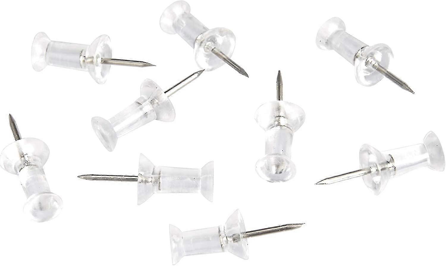 Push Pins Tacks, Clear Plastic Head, Steel Point,200pcs