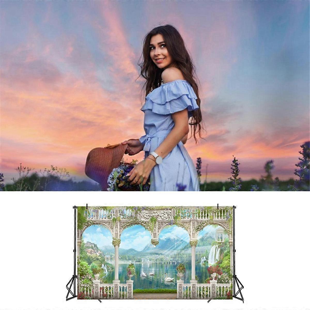 210X150Cm Group Photo European Style Landscape Portable Party Gathering Photography Background Clot