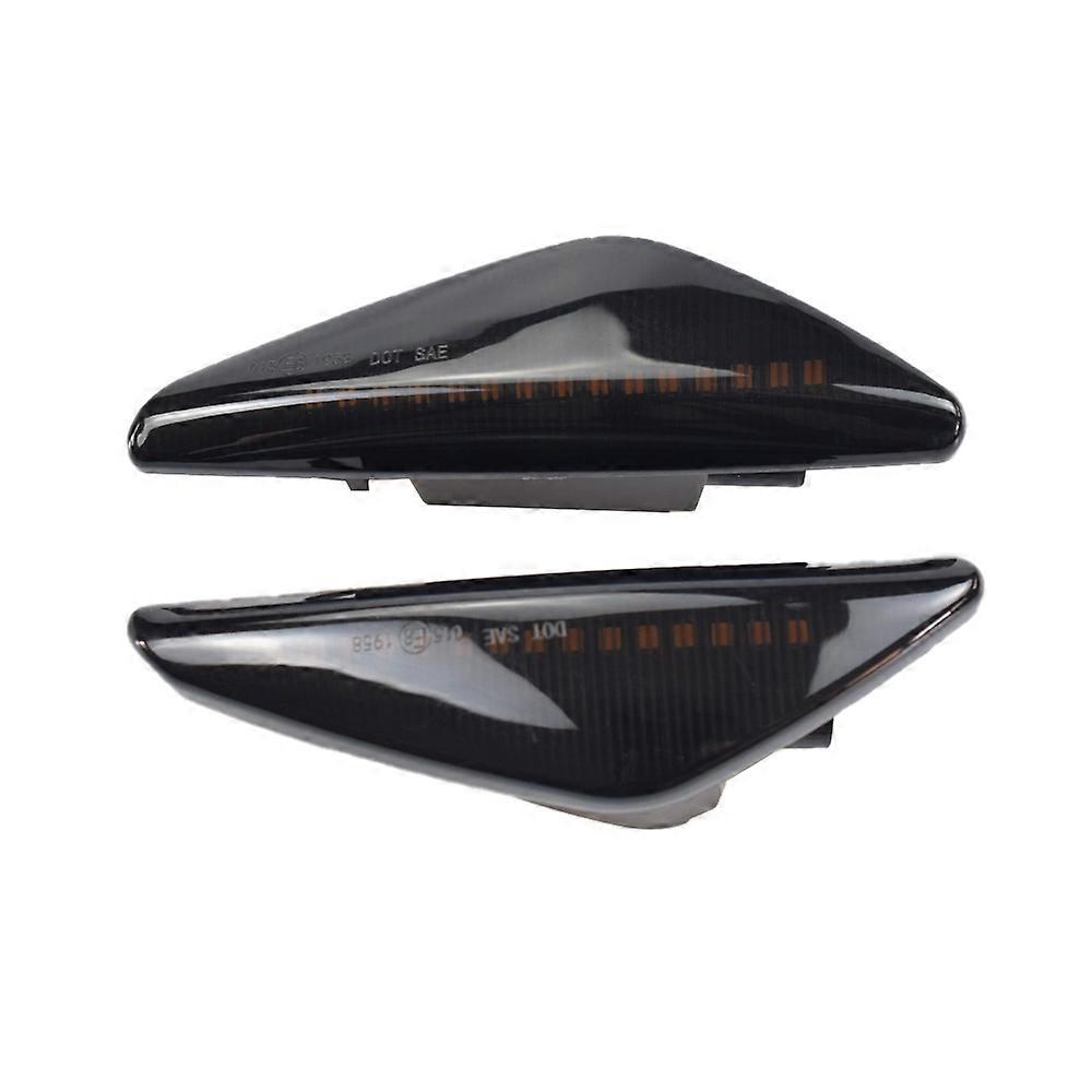 2Pcs Smoked Car Dynamic LED Side Marker Light Turn Signal Light For- X3 F25 X5 E70 X6 E71 E72 2008-