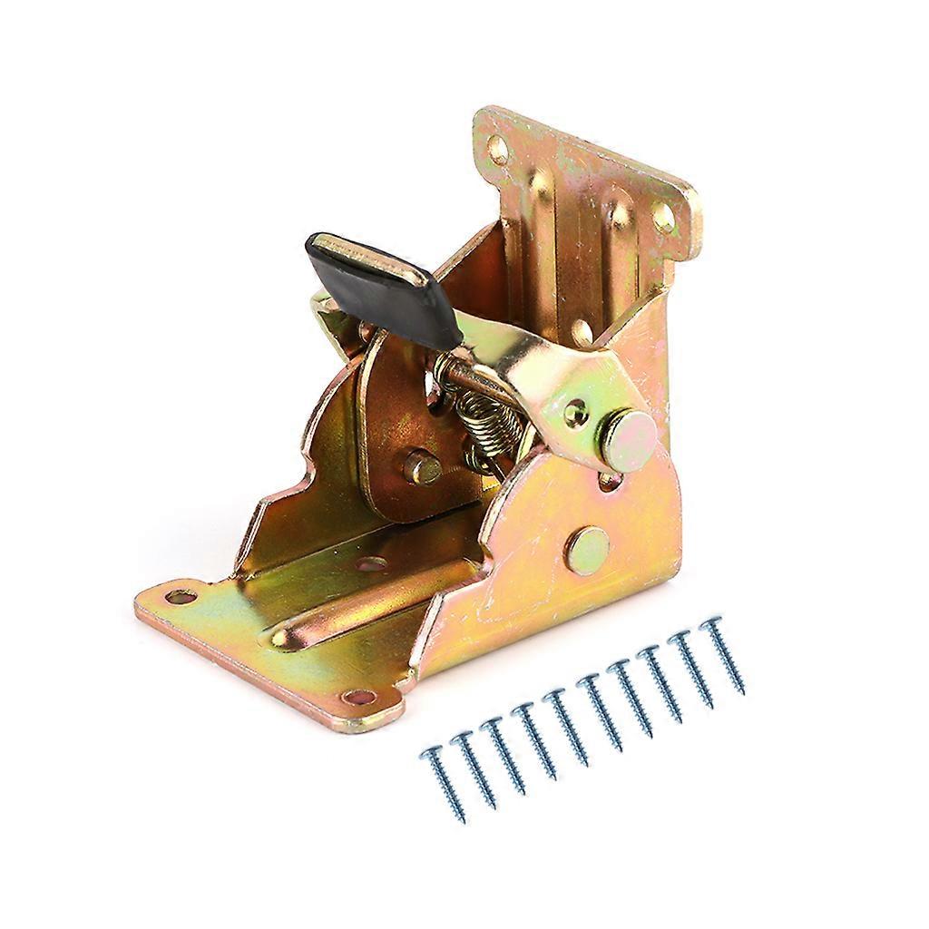 90 Degrees Self-locking Folding Bracket Extension Support Hinges Saving Space