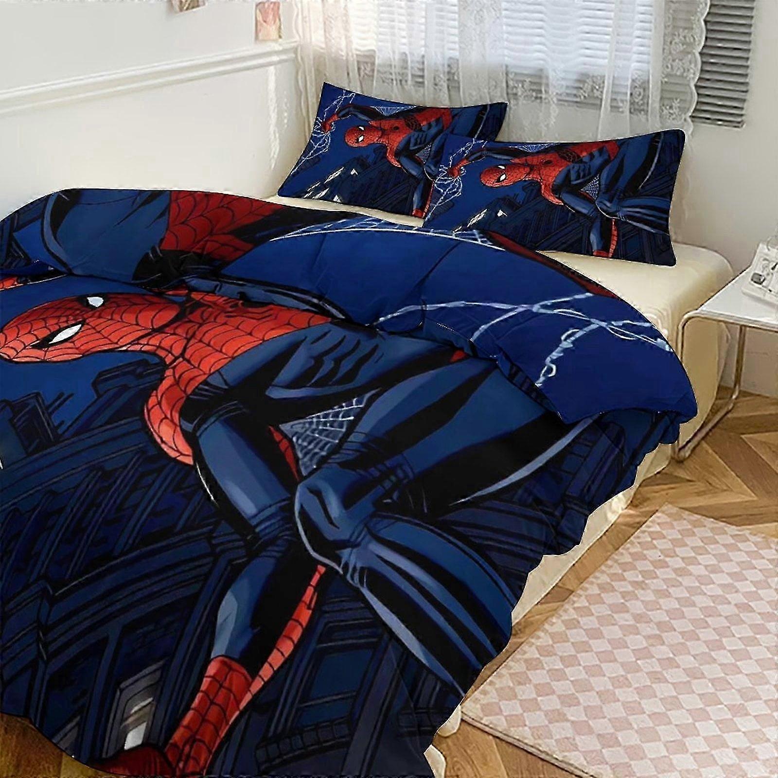 v2020 Lençóis Spidean Bedding Se para Crianças Homens Mulheres Conjunto de Conforto de Tamanho Completo Conjunto de Cama 3s Capa de Edredom e Fronhas- (1 Capa de Edredom e 2 P