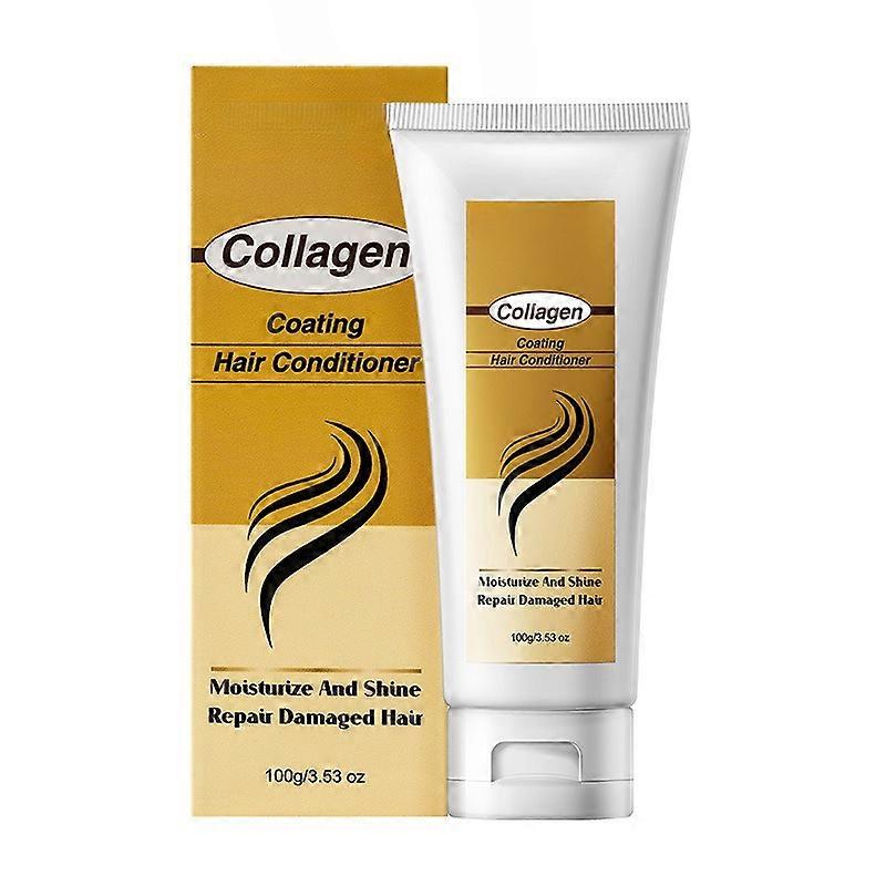 Unbrand Masque capillaire au collagène pour cheveux abîmés Masque capillaire hydratant en profondeur