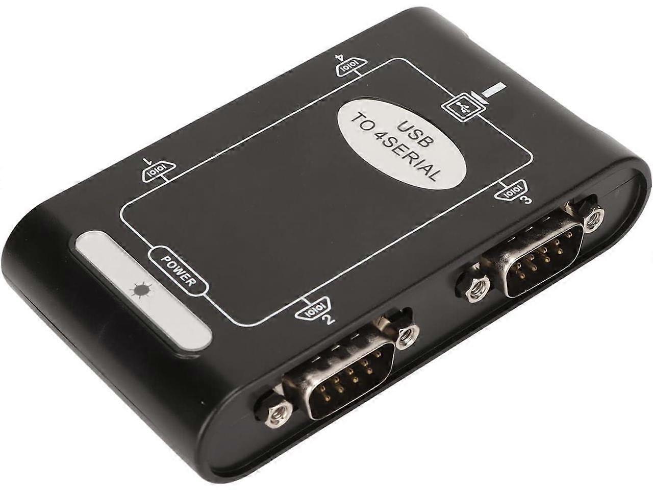 USB to Serial Adapter, Com Reserved Function, 4 RS232 Ports, Compact Design Compact Design, USB to RS232 Adapter, Windows Compatible Suitable for Note