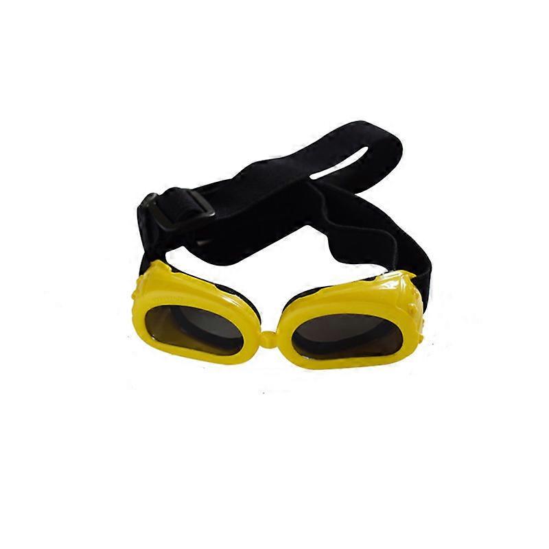 Dog Sunglasses Small Breed Dogs Goggles UV Protection for Small Dogs Eye Wear Protection with Adjustable Strap Windproof Anti-Fog Sunglasses for Small