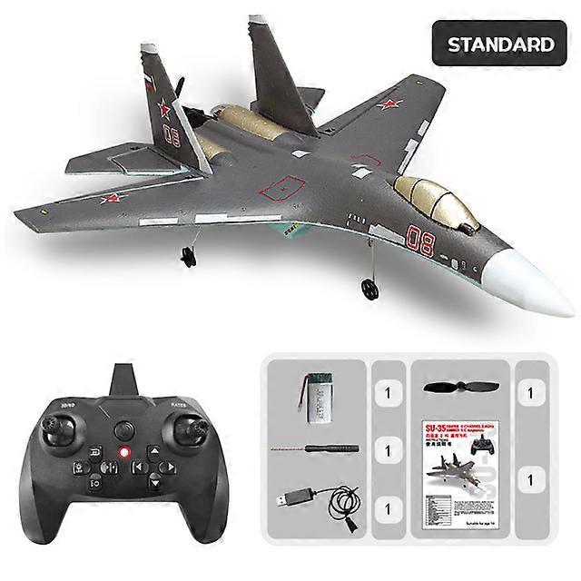 Qf009 Su-35 2.4ghz Stunt Remote Control Aircraft 4ch 6 Axis Fly Backwards Fixed Wing Fighter Glider Impact Resistance Model For Kids Boy