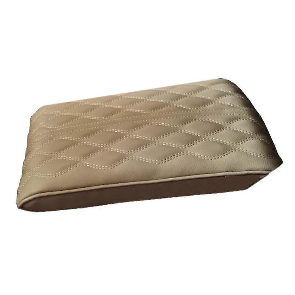Car Storage Box Cover Pad Wave Embroider Center Console Box Armrest Protector