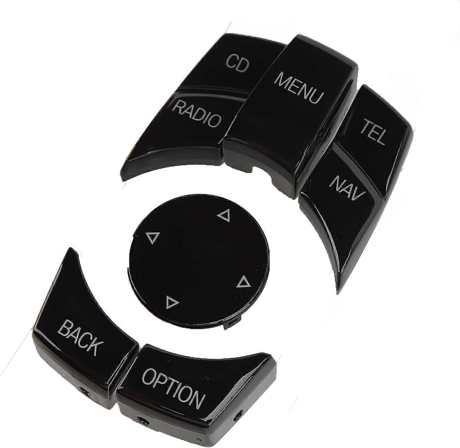 Multimedia Control Button, Scratch Proof High Hardness Center Console Multimedia Control Button Impact Resistant Durable 6Pcs Colorfast for E84 E70 E7