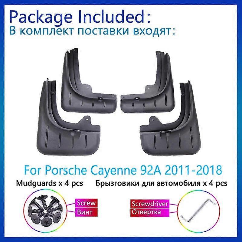 Car Mudguards For Porsche Cayenne 9PA Classic 2010 2009 2008 4 PCS Front Rear Mudflap Fender