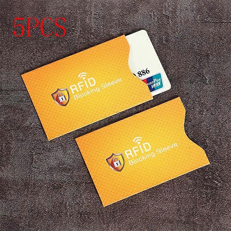 RFID Blocking Sleeves Cards NFC Debit Credit Card Protector Blocker Identity Theft Prevention Set for Men Women Bank Card Case