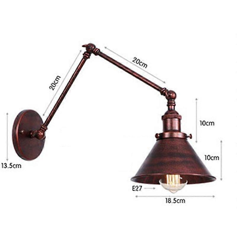 New Postmodern Adjustable Wall Lamp Wall Lamp Iron Loft Retro Flashlight Bedroom Interior Led Light Next To Industrial Wall Lamp