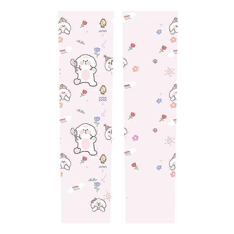 5Pcs Protection Cooling Ice silk Arm Sleeves UPF 50 Sun Sleeves for Kids