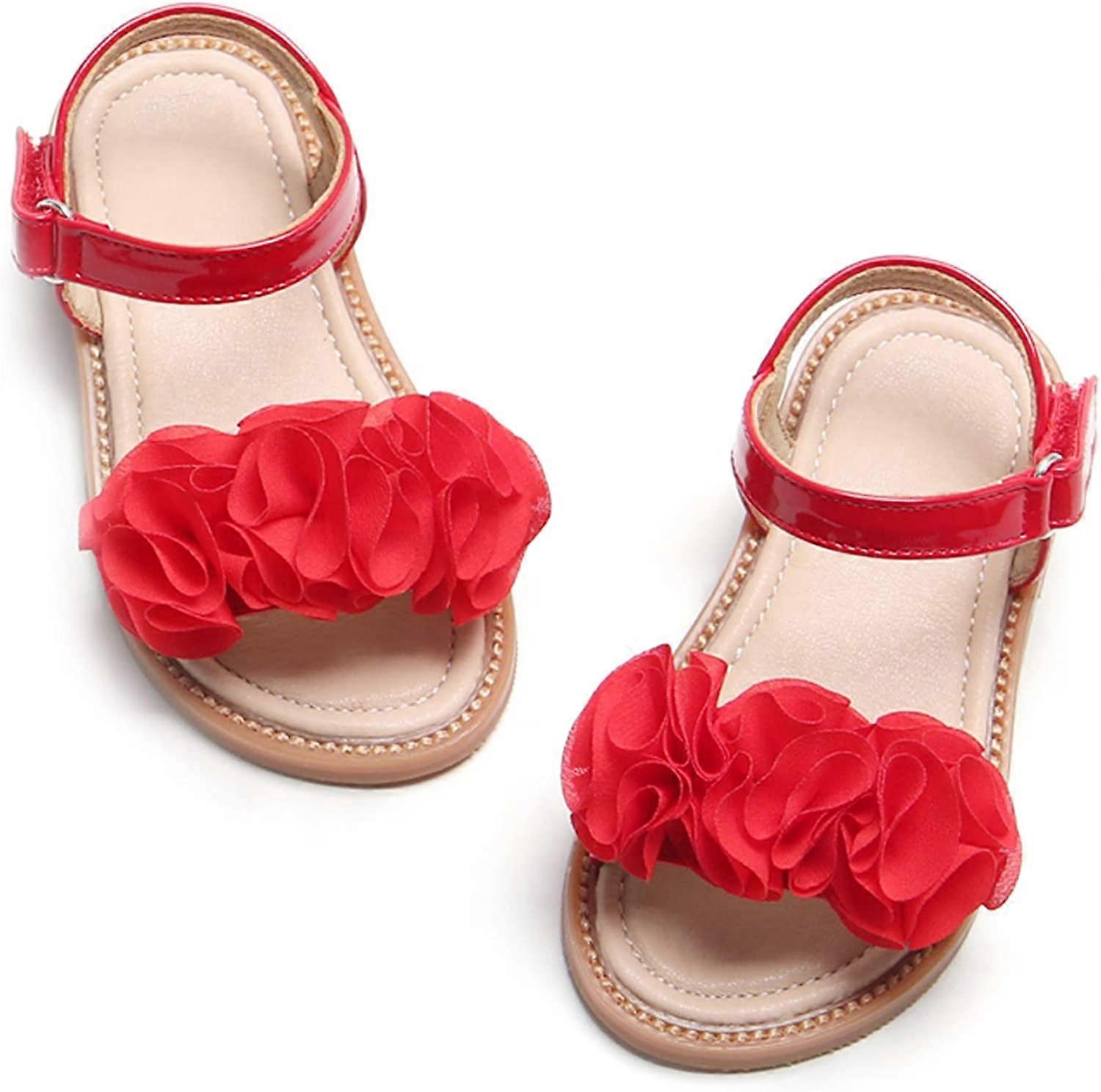Toddler Girls Sandals Soft Rubber Flats Summer Baby flower girl