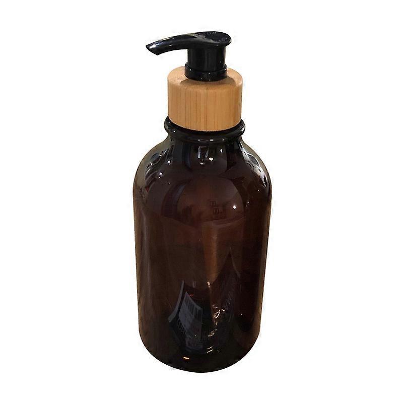 500ml Soap Dispenser Empty Refillable Dark Brown Pump Hand Shower Gel Bottle for Hotel JIKAIX