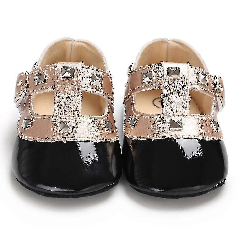 Newborn   Bow Princess Shoes Soft Sole Crib Leather Solid Buckle Strap High Quality