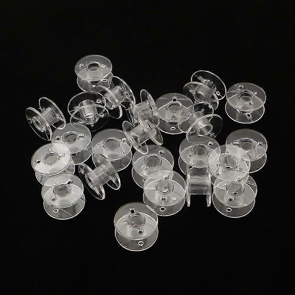 10-50Pcs Transparent Sewing Machine Spools Home Plastic Empty Spool Bobbins Sewing Tool Accessories Universal Threads Bobbin
