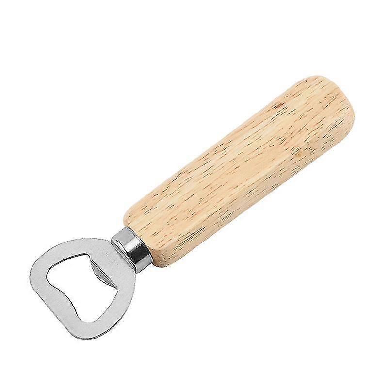 [ 1pcs Creative Portable Wooden Handle Handheld Corkscrew For Wine Beer ]