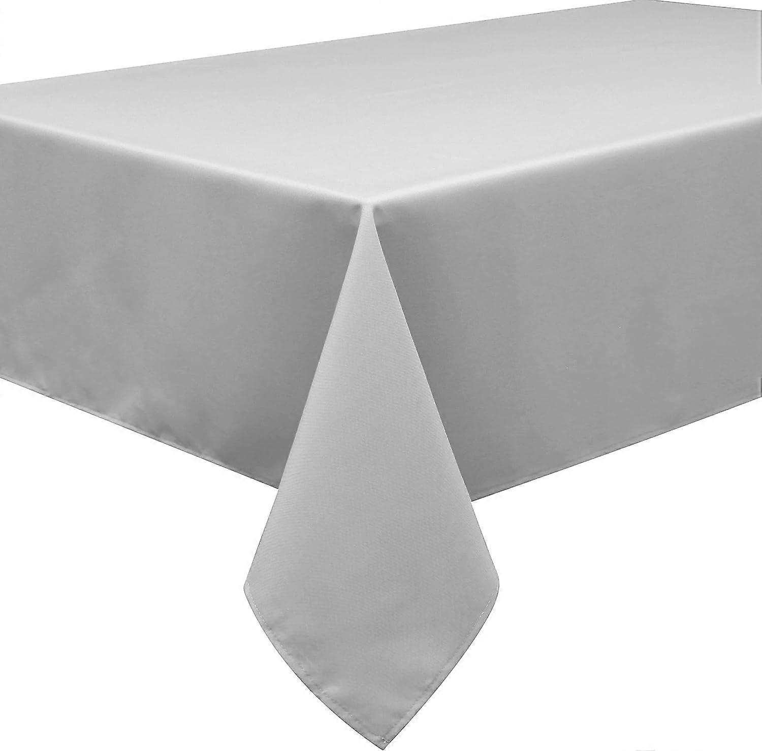 Quality tablecloth textile square 137CM*274cm, light grey