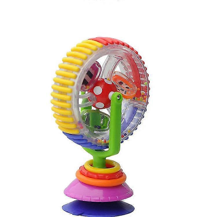 Baby Rattle Toy, Three-color Multi-touch Rotating Ferris Wheel Sucker Toy