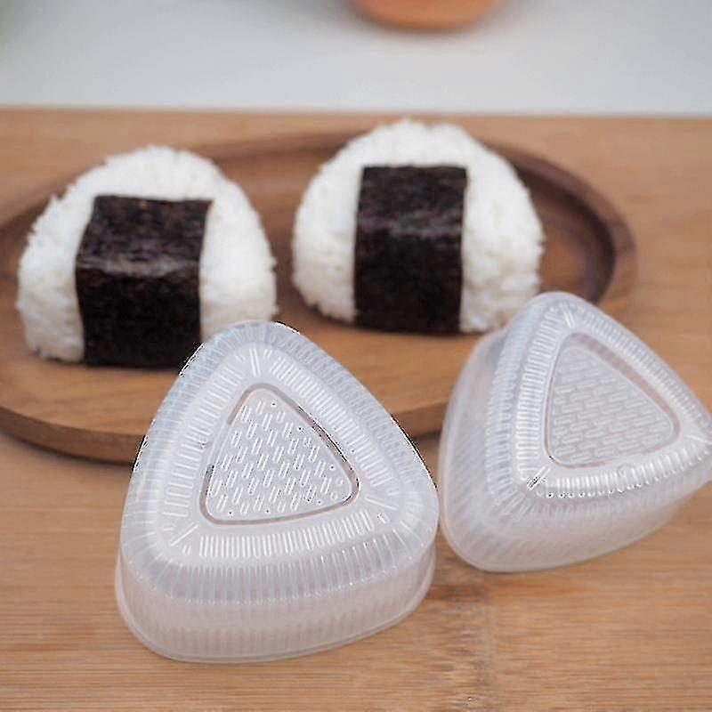 2pcs / 4pcs/set 模具 diy 寿司模具 饭团食品压榨机 三角形寿司机 寿司套装 日本便当寿司配件a D