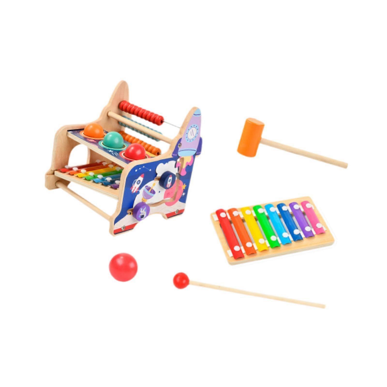 Set de jucării multifuncționale din lemn pentru preșcolari