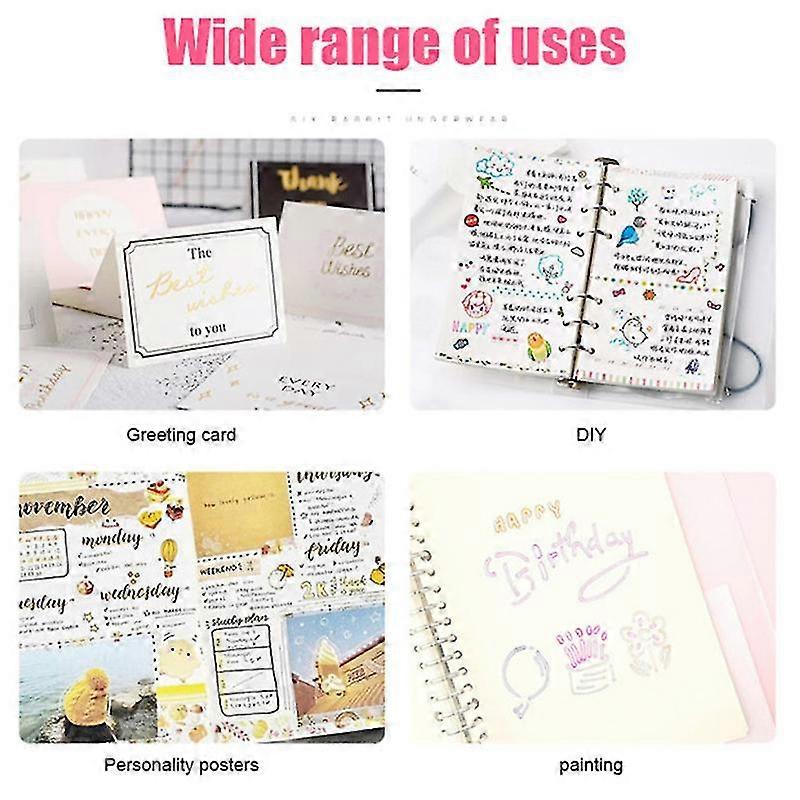 8 Pcs Double Line Contour Pen Color Marker Pen Student Marker Stationery Set