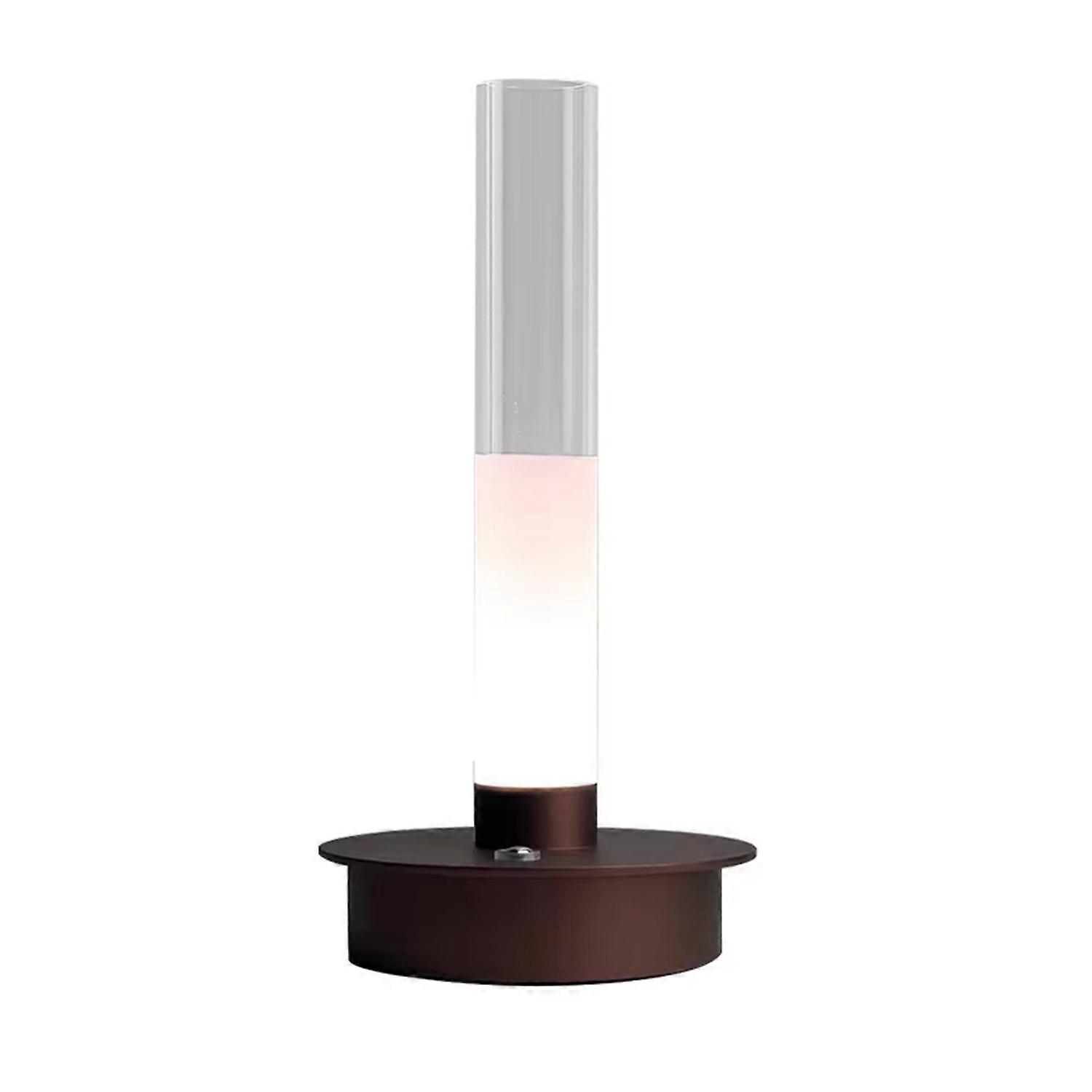 Desk Lamp Soft Glow Dimmable Touch Control High-Transparency Acrylic Lampshade Rechargeable Bedside