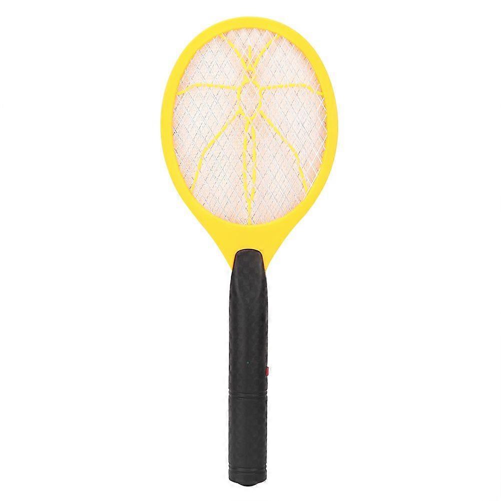Battery Powered Bug Zapper Swatter Racket Rechargeable Mosquito Fly Killer Yellow