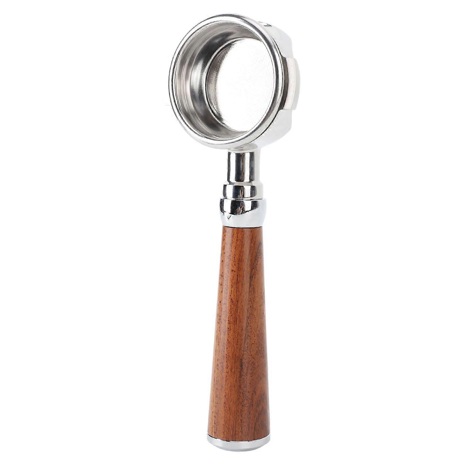 58mm Bottomless Portafilter with Wood Handle Fits for Expobar E61 for Flair 58 for Sanremo for Faema Tracwood