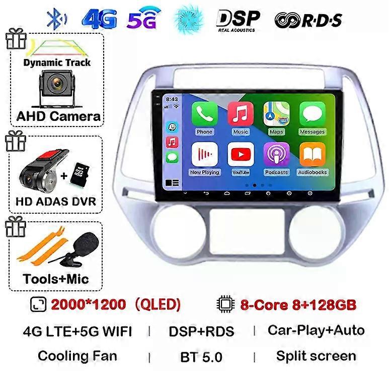 Android 13 For Hyundai I20 2008 2009 2010 2011 2012 2013 2014 Multimedia Car Radio Player Wifi+4g Dsp Touch Screen Carplay Auto