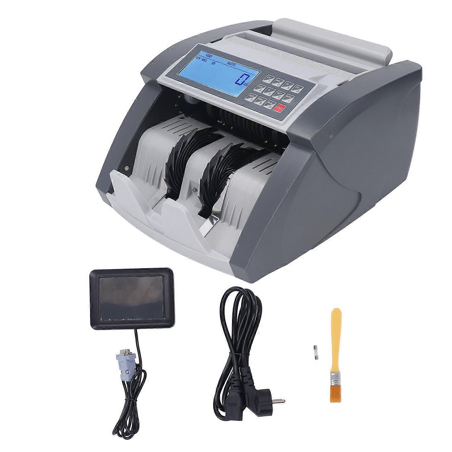 Money Counting Machine LCD Display Banknote Currency Counter with UV MG IR MT DD Counterfeit Detecti